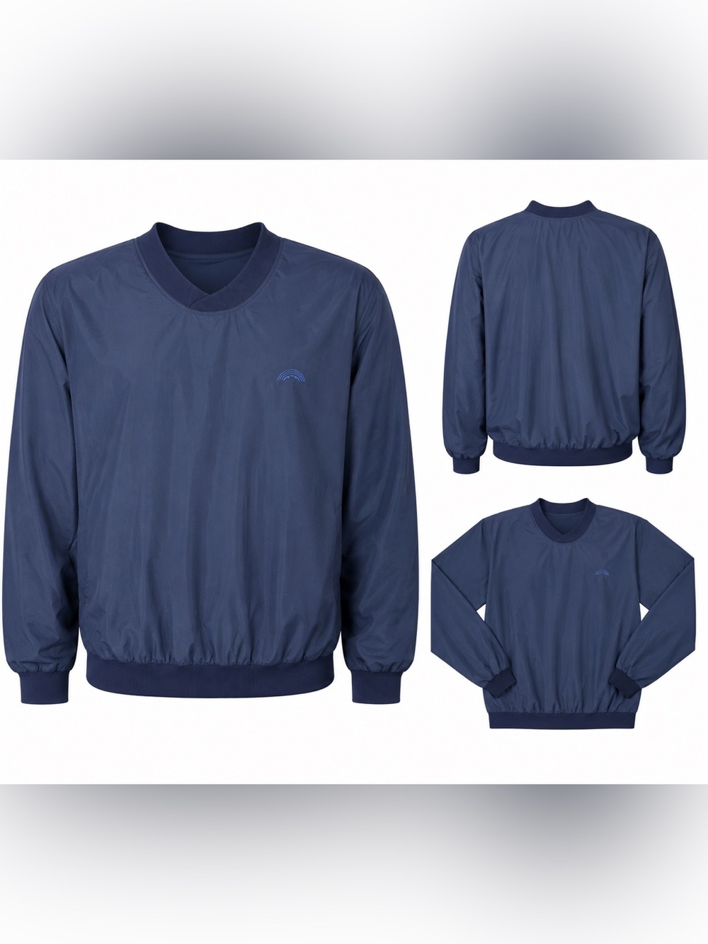 Headwind Sun Mountain Sports XL Navy Golf Wind Pullover Jacket Vintage